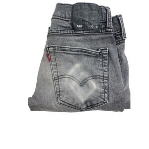 Levi’s 514 Straight Leg Jeans – Medium Gray/Black Wash, Size W30 L 32